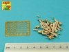 Aber 16058B Set of German hand grenades - metal and wooden parts x15 pcs 1/16